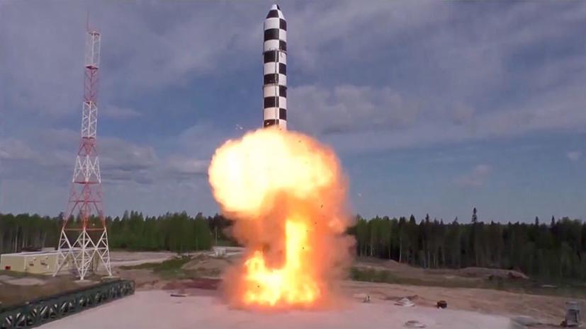 Минобороны РФ проинформировало о запуске межконтинентальной баллистической ракеты
