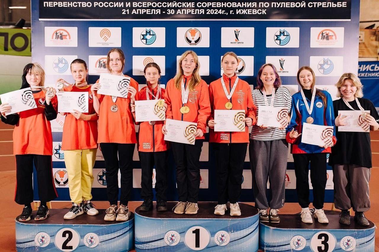 Орловчанки взяли командное золото на Первенстве России по пулевой стрельбе