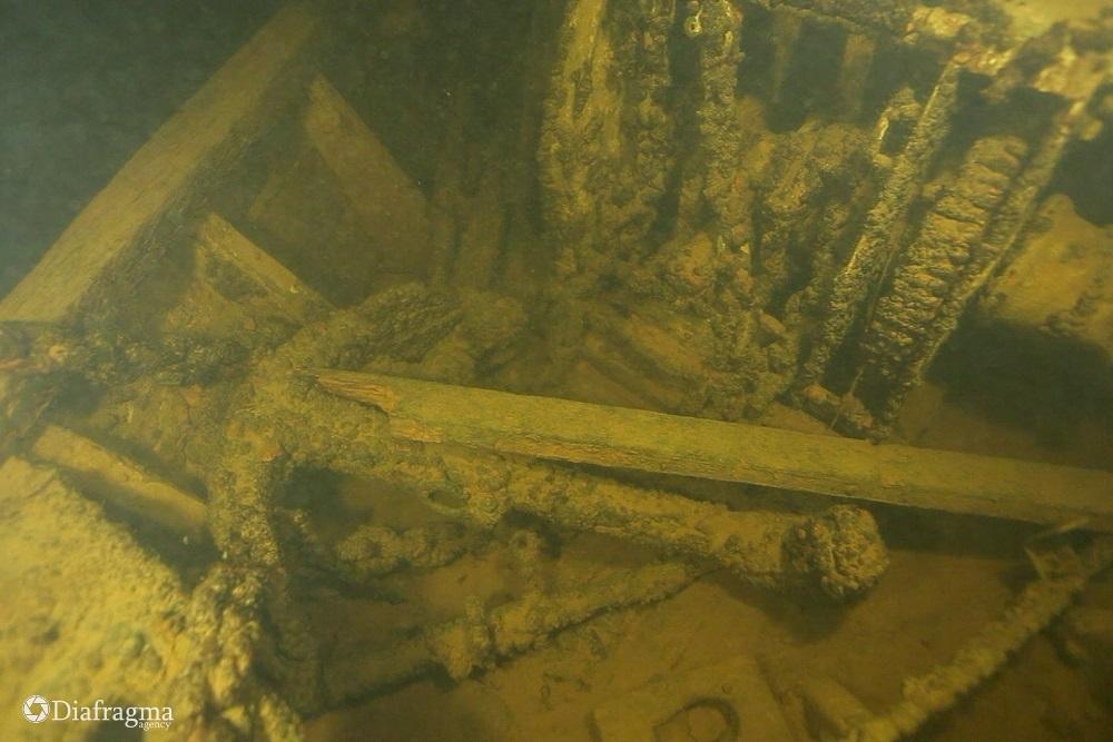 Затонувший корабль обнаружили орловские дайверы на дне Ладожского озера