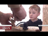 В Орле прошёл патриотический мастер-класс по резьбе по дереву
